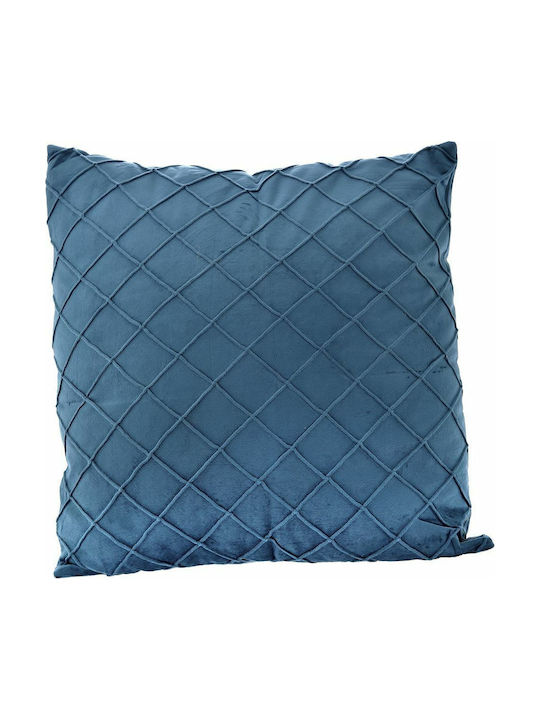 Iliadis Sofa Cushion from Velvet Petrol Blue 43x43cm.