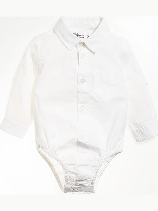 Cool Club CCB1701320 Baby Bodysuit Long-Sleeved White CCB1701320-P