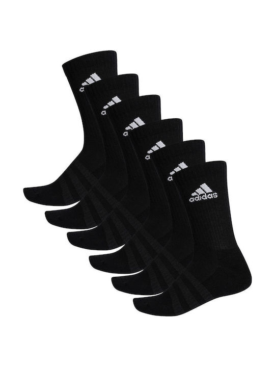 adidas Αθλητικές Κάλτσες Μαύρες 6 Ζεύγη