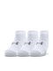 Under Armour Heatgear Șosete Sportive Albe 3 perechi