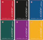Typotrust Σπιράλ Τετράδιο Ριγέ Β5 60 Φύλλων 2 Θεμάτων Academy (Διάφορα Χρώματα)