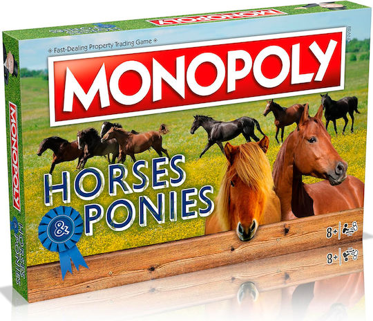 Board Game Horses and Ponies Monopoly for 2-6 Players 8+ Years Old (EN) Winning Moves