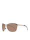 Mercedes-Benz Men's Sunglasses with Beige Metal Frame and Brown Lens M1047 A