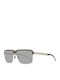 Mercedes-Benz Men's Sunglasses with Gray Metal Frame and Gray Lens M1049 B