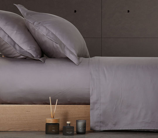 Nef-Nef Homeware Elements Σεντόνι Υπέρδιπλο 240x270εκ. Anthracite