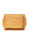 Keskor Bamboo Rechteckig Serviertablett aus Bambus mit Griffen in Beige Farbe 33x22cm 7448 1Stück
