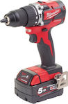 Milwaukee M18 CBLPD-502C Κρουστικό Δραπανοκατσάβιδο Μπαταρίας Brushless 18V 2x5Ah