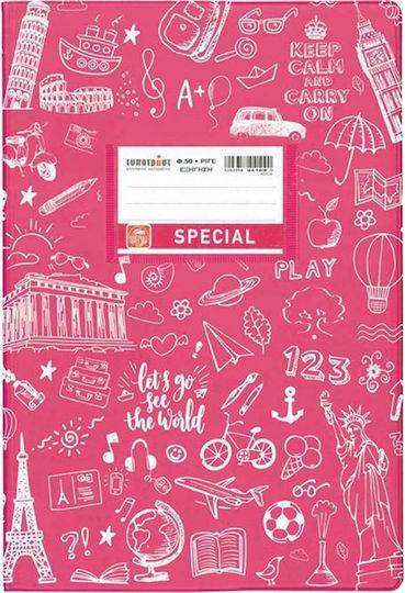 Typotrust Caiete Cu Dungi B5 50 Foi De Hârtie Special Doodle Roz 6 Bucăți
