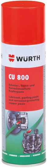 Wurth CU 800 Lubricant Spray 300ml 1pcs Copper Brakes