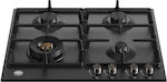 Bertazzoni P60 4L PRO NE Εστία Υγραερίου Αυτόνομη 60.2x52.2εκ.