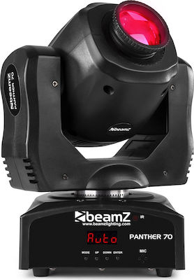 BeamZ Moving Light Spot LED DMX with Robotic Head Panther 70 IR RGBW