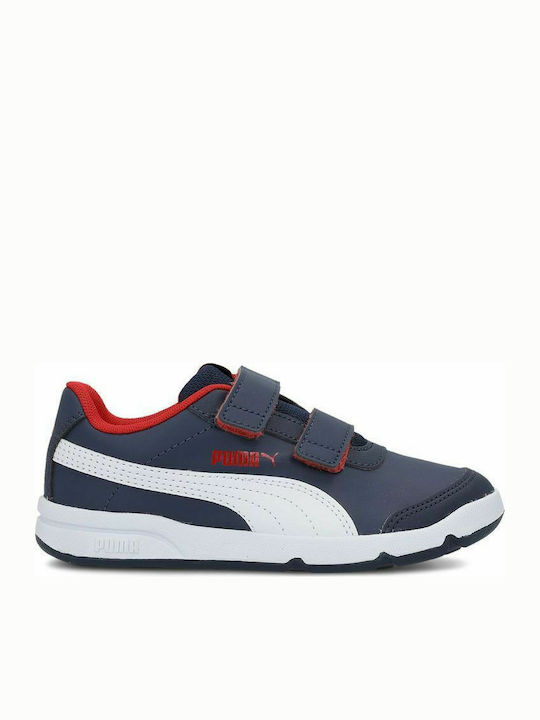 Puma Παιδικό Sneaker Stepfleex 2 με Σκρατς Navy Μπλε