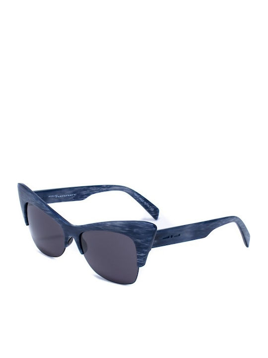 Italia Independent I-Plastik Women's Sunglasses with Blue Frame 0908.BH2.022