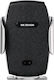 WK Charging Holder Car Mobile Mount with Adjustable Hooks and Wireless Charging Black