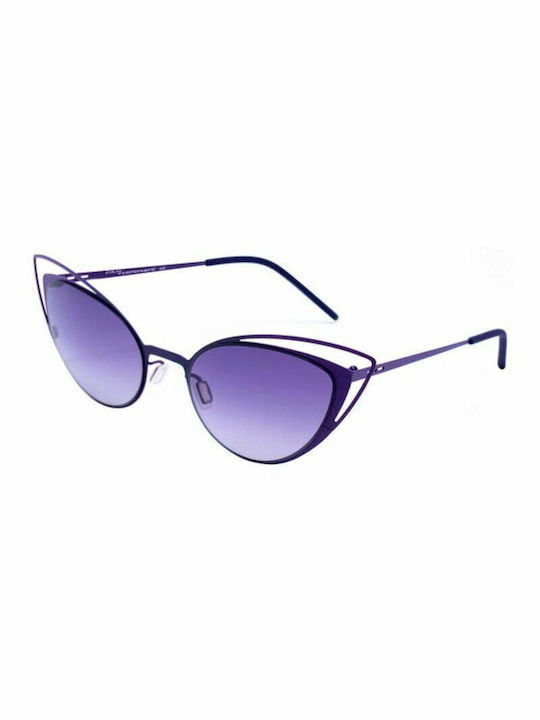 Italia Independent I-Thin Metal Women's Sunglasses with Purple Metal Frame 0218.017.018