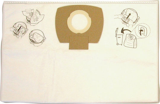 Makita Vacuum Cleaner Bags 5pcs Compatible with Makita Vacuum Cleaners