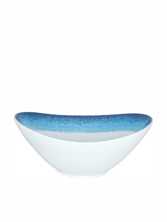 Ιωνία Apeiron Salad Bowl Porcelain Λευκή-Γαλάζι...