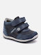 My First Steps Anatomisch Lederne Kinderstiefeletten mit Klettverschluss Marineblau