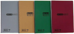 Skag Spiral Notebook Ruled B5 3 Subjects Basic 1pcs (Μiscellaneous colours)