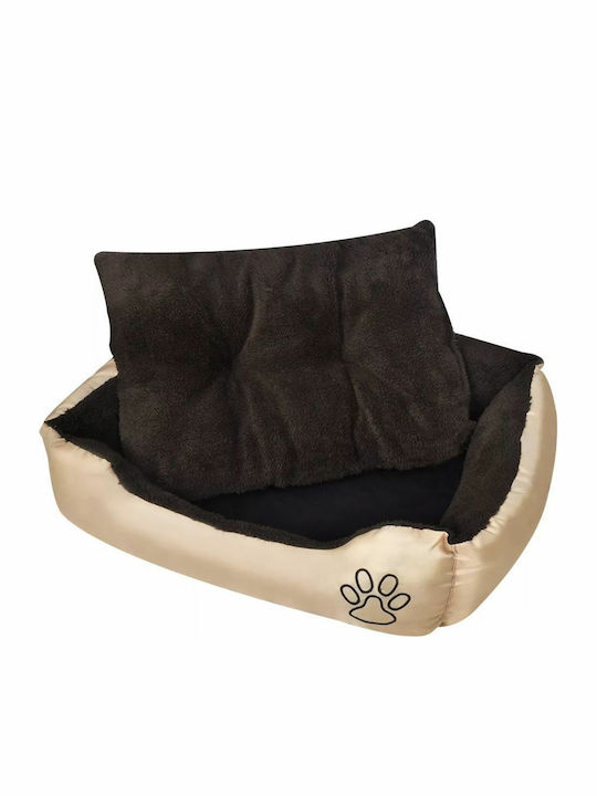 vidaXL Καναπές-Κρεβάτι Σκύλου σε Μπεζ χρώμα 110x80cm
