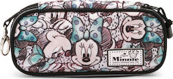 Karactermania Minnie Mouse Pencil Case with 1 Compartment Gray