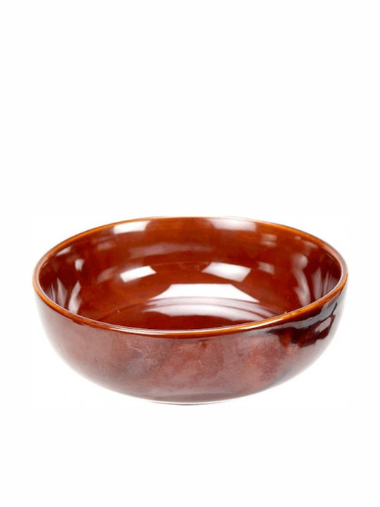 Venus Ceramic Salad Bowl Red 18cm