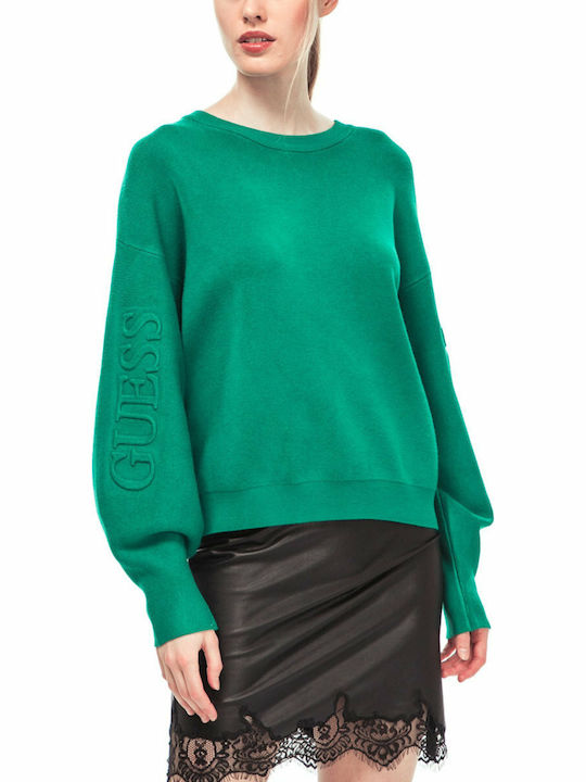 Guess Lorena Women's Long Sleeve Sweater Green