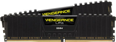 Corsair Vengeance LPX 64GB DDR4 RAM με 2 Modules (2x32GB) και Ταχύτητα 3000 για Desktop