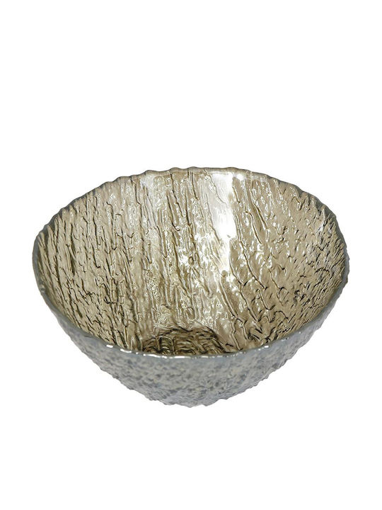 Espiel Ramos Glass Salad Bowl Ανθρακί 29x29x14.5cm