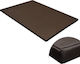 vidaXL Mattress Dog Rectangular Brown 100x70cm