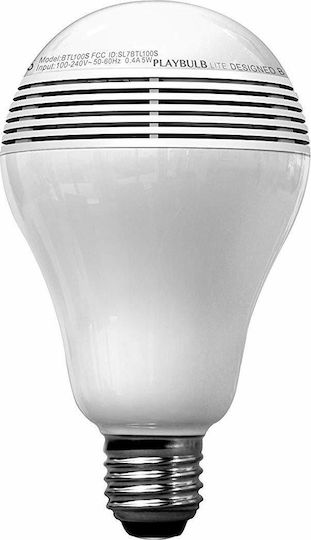 Mipow Playbulb Lite Bluetooth Speaker Smart LED-Lampe 3W für Fassung E27 Warmes Weiß 190lm