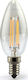 Atman LED Bulb 4W 98mm for Socket E14 and Shape C35 Warm White 440lm