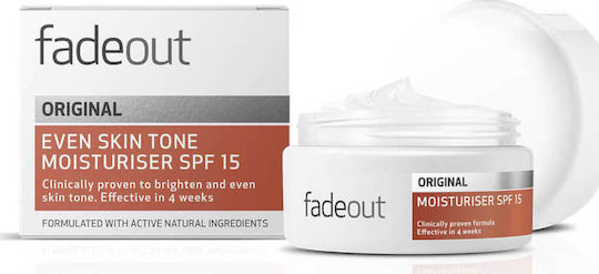 Fade Out Original Κρέμα Προσώπου Ημέρας με SPF15 για Ενυδάτωση & Λεύκανση 50ml