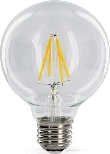 Atman Λάμπα LED 8W 165mm για Ντουί E27 και Σχήμα G125 Ψυχρό Λευκό 1000lm