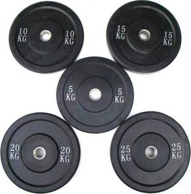 Viking Bumper Plates 104910 Set of Plates Olympic Type Rubber 1 x 5kg Φ50mm