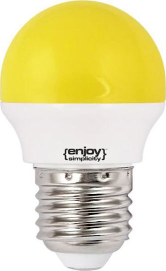 Elvhx LED Bulb 1.8W 72mm for Socket E27 and Shape P45 Yellow 160lm