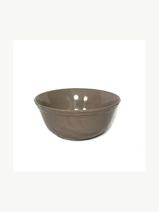 Salad bowl Juliet Ceramic Salad Bowl Coffee 25x25x10.5cm 3pcs