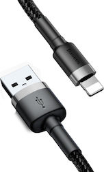 Baseus Cafule Braided USB to Lightning Cable Μαύρο 3m (CALKLF-RG1)
