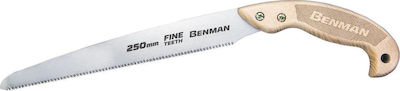 Benman Πριόνι Χειρός με Ψιλό Τριπλό Δόντι 25cm