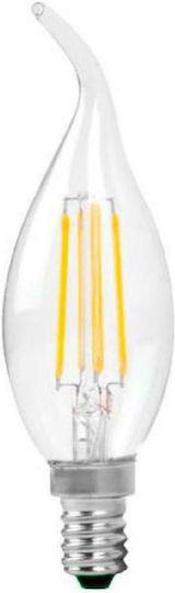 Optonica SP4-A4 Λάμπα LED 4W 120mm για Ντουί E14 και Σχήμα C35 Φυσικό Λευκό 320lm