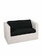 Set Outdoor Lounge White with Pillows ART100203 2pcs