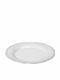 Espiel Tiffany Plate Shallow Ceramic Λευκό with Diameter 27cm 1pcs