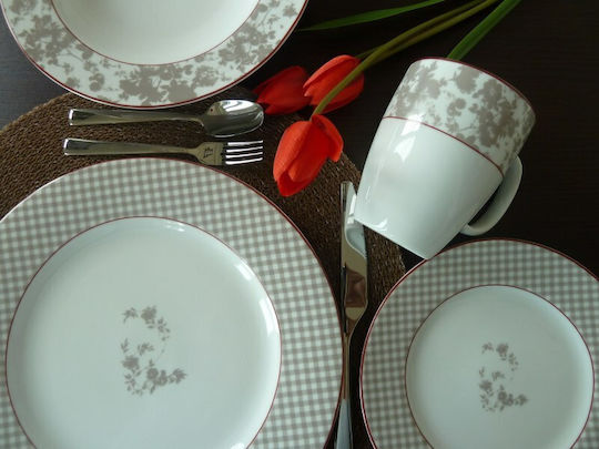 Bavaria Coffee Porcelain Dinnerware Set 20pcs