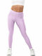 Bodymove Frauen Lang Leggings Glänzend Lila -10