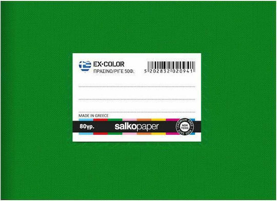 Salko Paper Caiet Cu Dungi A5 40 Foi De Hârtie EX-Color Verde