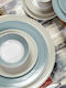 Cryspo Trio Pinelies Petrol Porcelain Dinnerware Set 24.470.40 20pcs