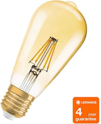 Osram Λάμπα LED για Ντουί E27 και Σχήμα ST64 Θερμό Λευκό 725lm Dimmable