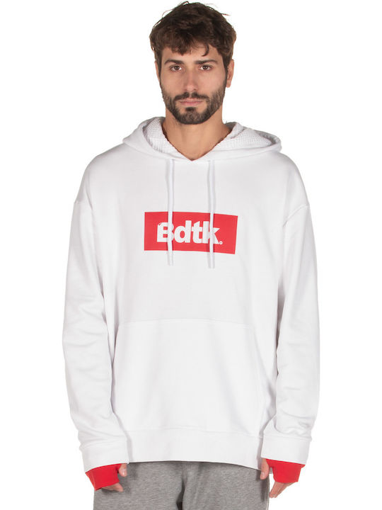 BodyTalk 1192-954525 Herren Sweatshirt mit Kapuze und Taschen Weiß 1192-954525-20030