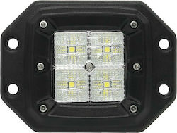 M-Tech Pătratς Faruri pentru Autoturisme LED Universal 10 - 32V 20W 8cm 1buc