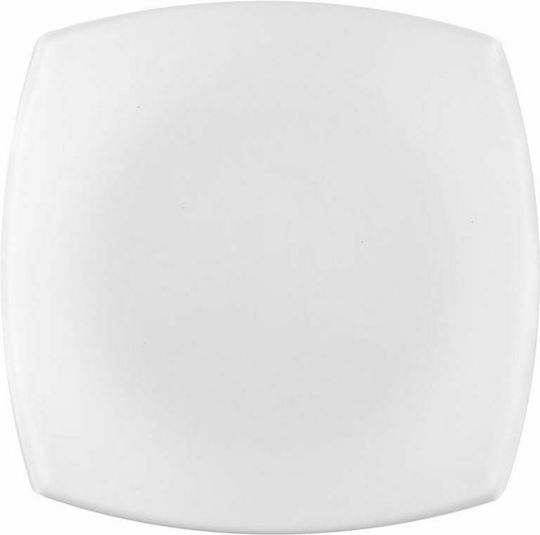 Luminarc Quadrato Farfurie Deșert Pătrat din Porțelan Alb 19x19cm